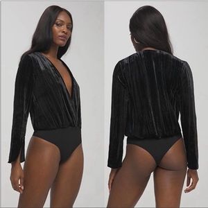 Good American Crushed Velvet Bodysuit